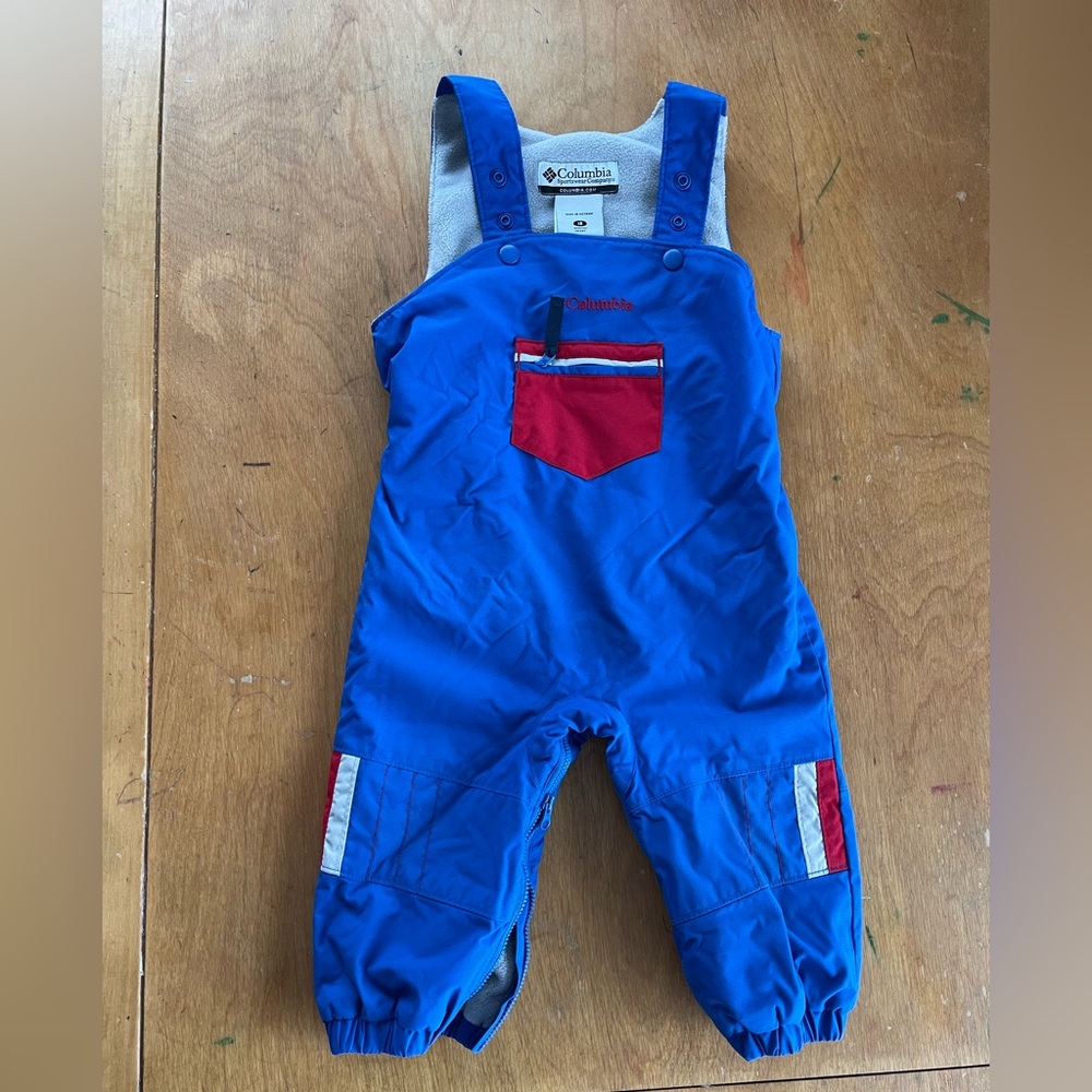 Columbia infant 18 months snow bibs :: great condition